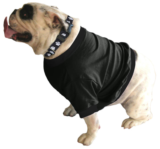 English Bulldog BEEFY Shorty T-Shirt - Fits 31 to 55 Pound Dog - Available in 6 Colors!