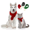 Pet christmas wool scarf