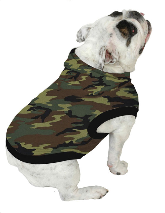 English Bulldog BEEFY Hoodie T-Shirt - Fits 31 to 55 Pound Dog - Available in 6 Colors!