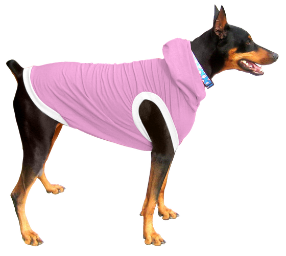 Boxer / Doberman Hoodie T-Shirt - Fits 56 to 110 Pound Dog - Available in 6 Colors!