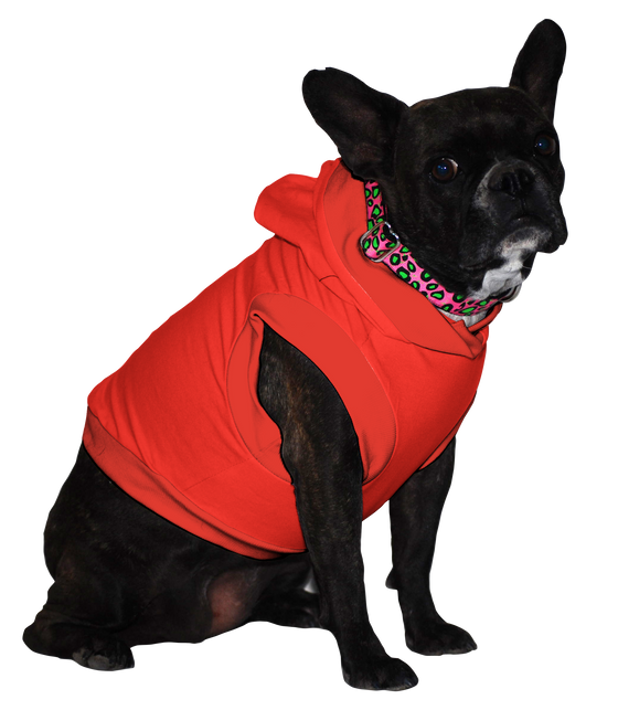 French Bulldog Hoodie T-Shirt - Fits 16 to 30 Pound Dog - Available in 6 Colors!