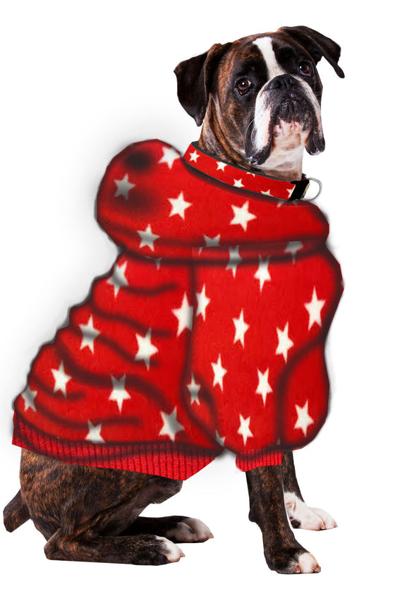 Boxer/Doberman Hoodie Sweatshirt - Fits 56 to 110 LB Dog - Over 20 Patterns to Choose From!